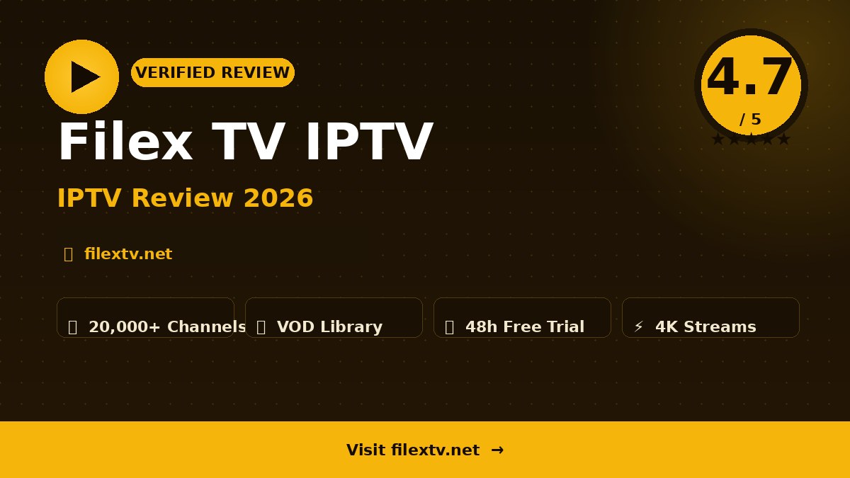 Filex TV IPTV Review 2026