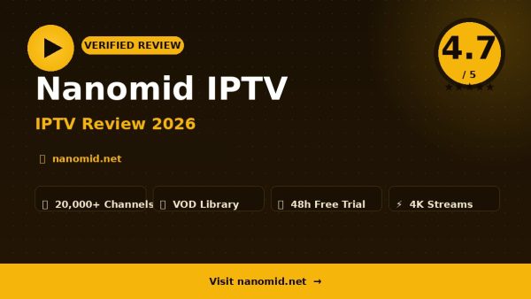 Nanomid IPTV Review (2026): Is It Worth It?