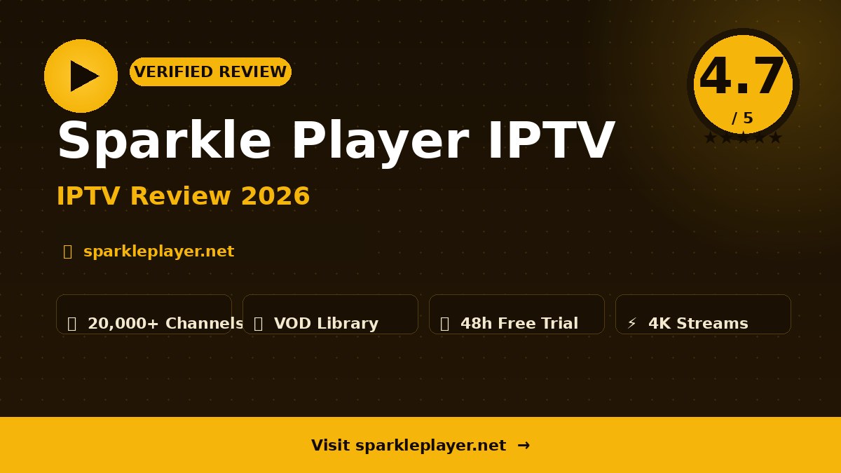 Sparkle Player IPTV Review 2026