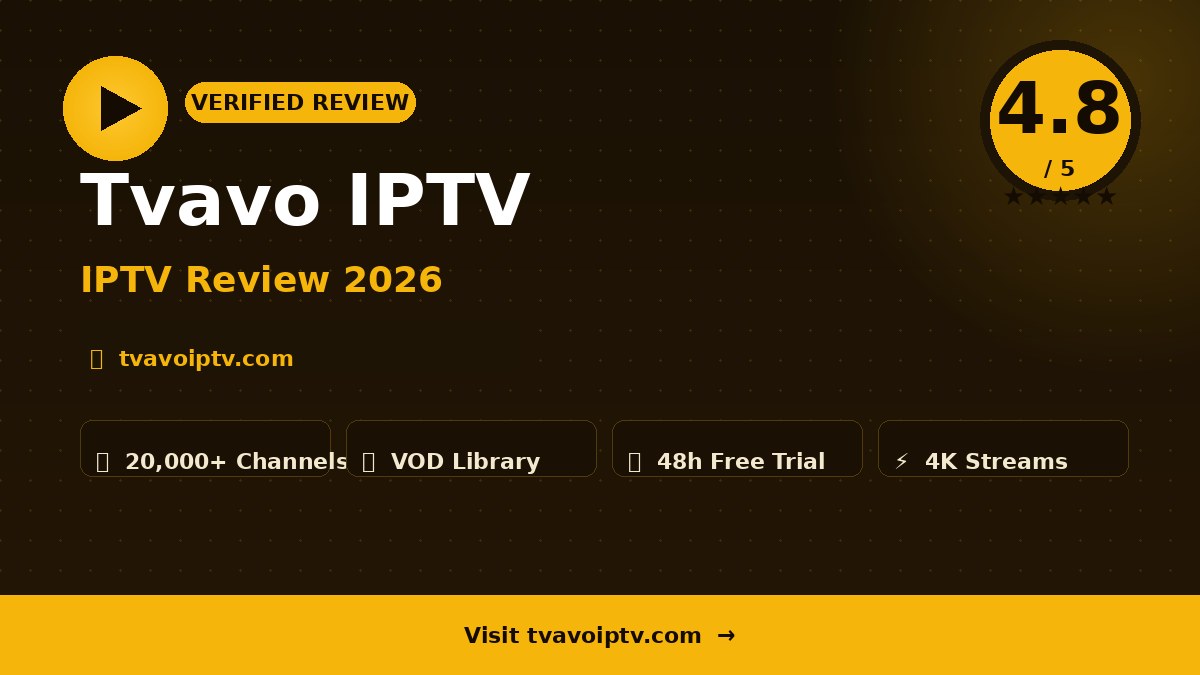Tvavo IPTV Review 2026